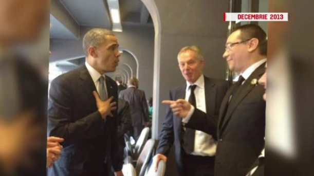 Victor Ponta s-a întâlnit cu Barack Obama funeraliile lui Nelson Mandela, în 2013