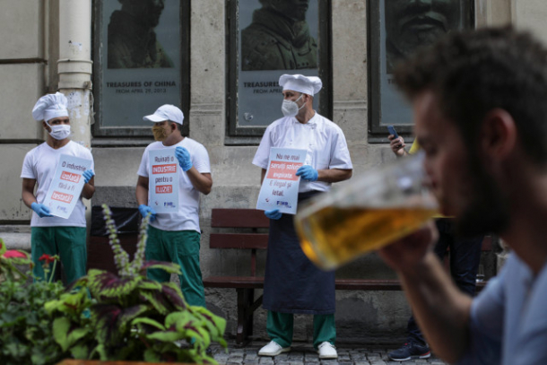Protest al angajatilor din HORECA