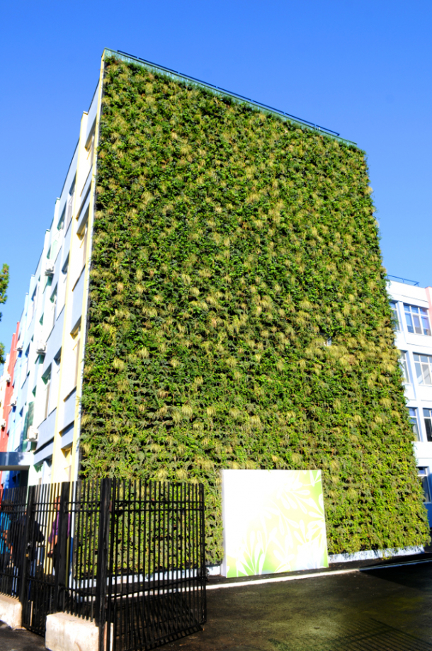 Primul liceu cu grădină pe perete, inaugurat joi în Sectorul 4