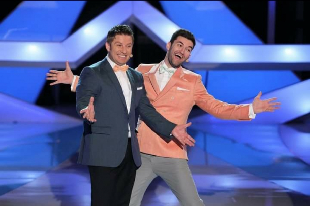 Smiley și Pavel Bartoș, în 2011, la Românii au talent, sezonul 1