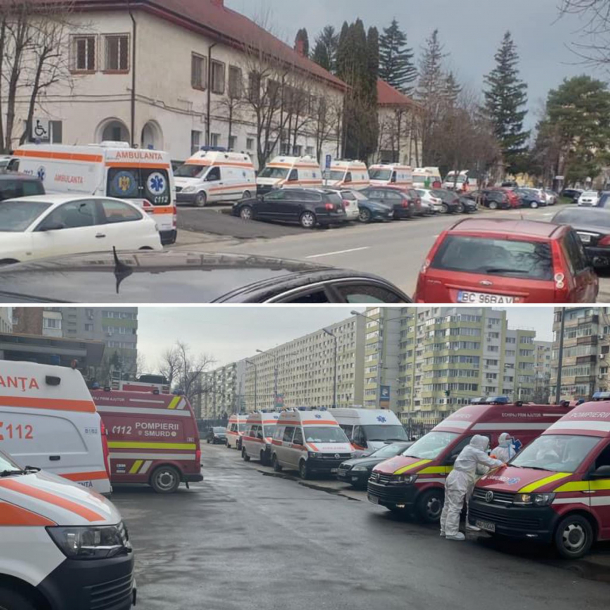 Cozi ambulante la spitale din Brasov si Bucuresti