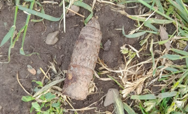 Alertă în Tulcea: Proiectil cu două kilograme de explozibil, descoperit într-o curte / UPDATE: Proiectilul a fost detonat controlat