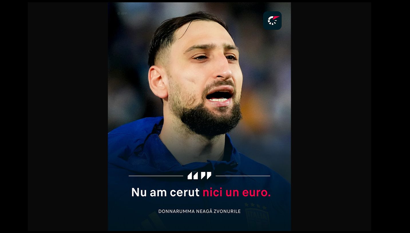 Donnarumma dezminte informațiile conform cărora jucătorii Italiei au cerut un bonus pentru calificarea la Cupa Mondială